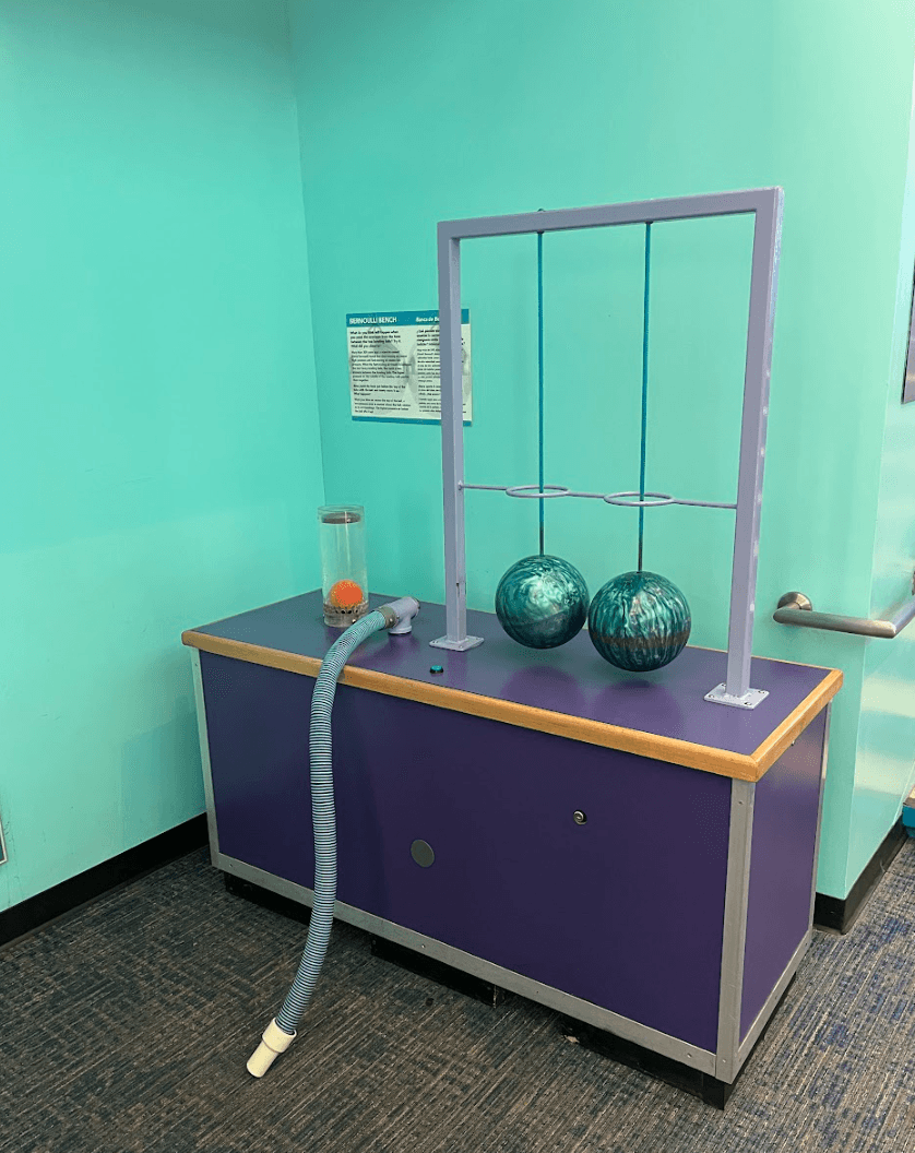 Bernoulli Bench exhibit at Discovery Cube